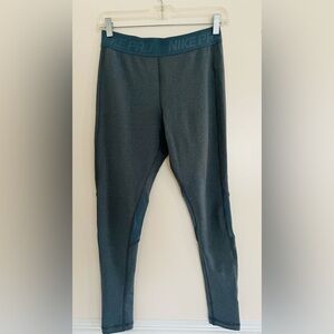 Nike Pro Dri-Fit Hyperwarm Training- Running Leggings Dark Grey Sz M